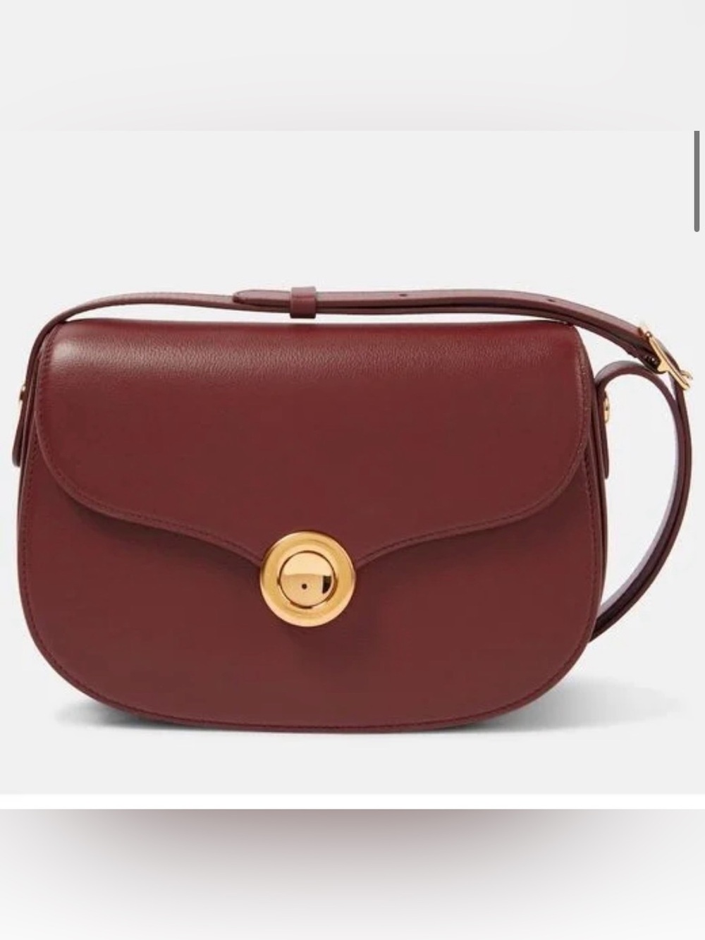 NWT Loro Piana Brown Ghiera Small Leather Crossbody Bag